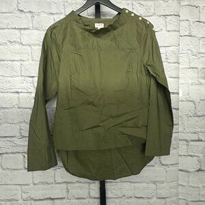 J Crew Green Blouse